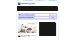 Desktop Screenshot of diccionarioingles.com